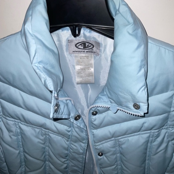 Lightweight light blue puffer vest small 4/6 ATHLETIC WORKS - Picture 4 of 8